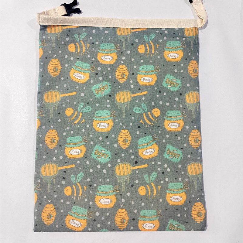 Reusable Beeswax Food Storage Bags Made From Linen And Cotton