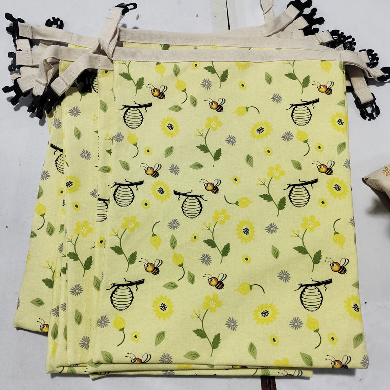 Reusable Beeswax Food Storage Bags Made From Linen And Cotton