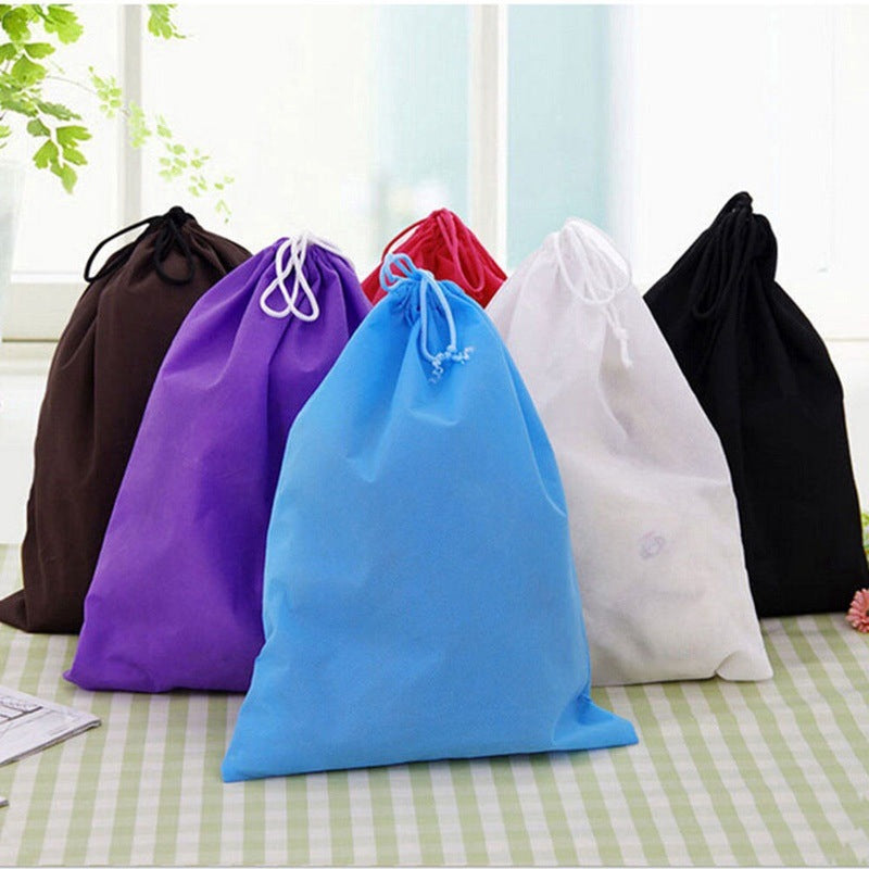 5PCS Non-woven Storage Bag Reusable Tote Drawstring Storage